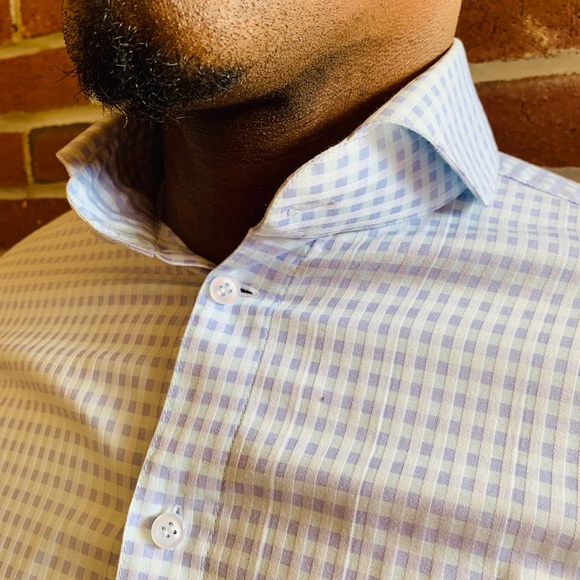 Long Sleeve Tailored Men’s Dress Shirt - Picture 6 of 8